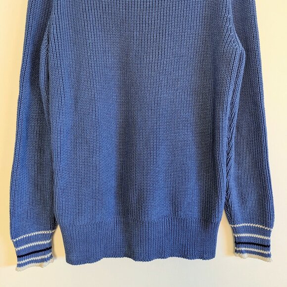 AUTH MARNI SWEATER Men Pullover Jumper Size 46 Blue MSRP $1,071 - Picture 13 of 16